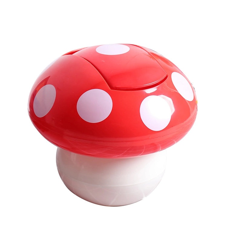 Cute Mushroom Desktop Trash Can with Shaking Head, Multi-functional Household Storage Bucket for Kitchen & Car | Home & Kitchen Storage