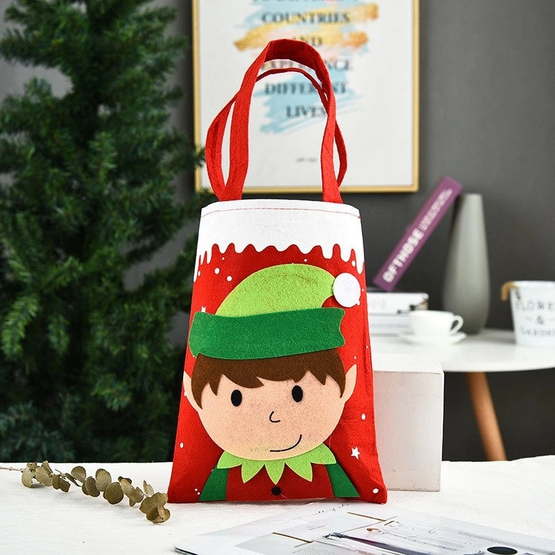Nordic Christmas Gift Bags Santa Snowman Elk Party Decorations | Christmas Party Supplies