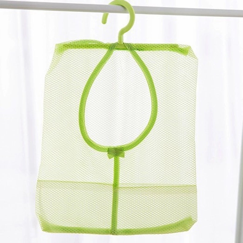 Portable Hanging Mesh Storage Bag for Clothes Kitchen Bathroom Organizer | Home Storage & Organization