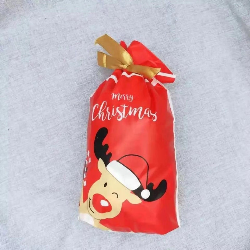 Holiday Snowflake Drawstring Gift Bags for Candy Cookies | Seasonal Packaging