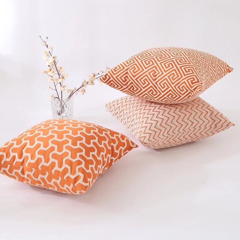 Nordic Simple Diamond Pattern Sofa Waist Pillow Cushion Large Backrest Cushion for Living Room Office|Home Decor Cushions