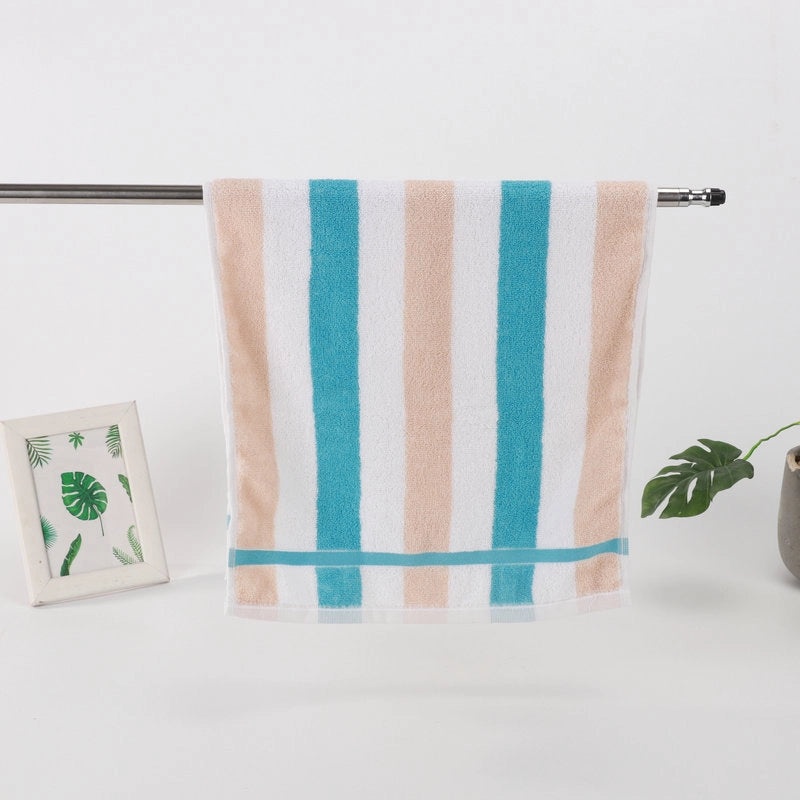 Pure Cotton Thickened Adult Face Towel with Watergrain Texture and Embroidered Logo|Home & Living Towels