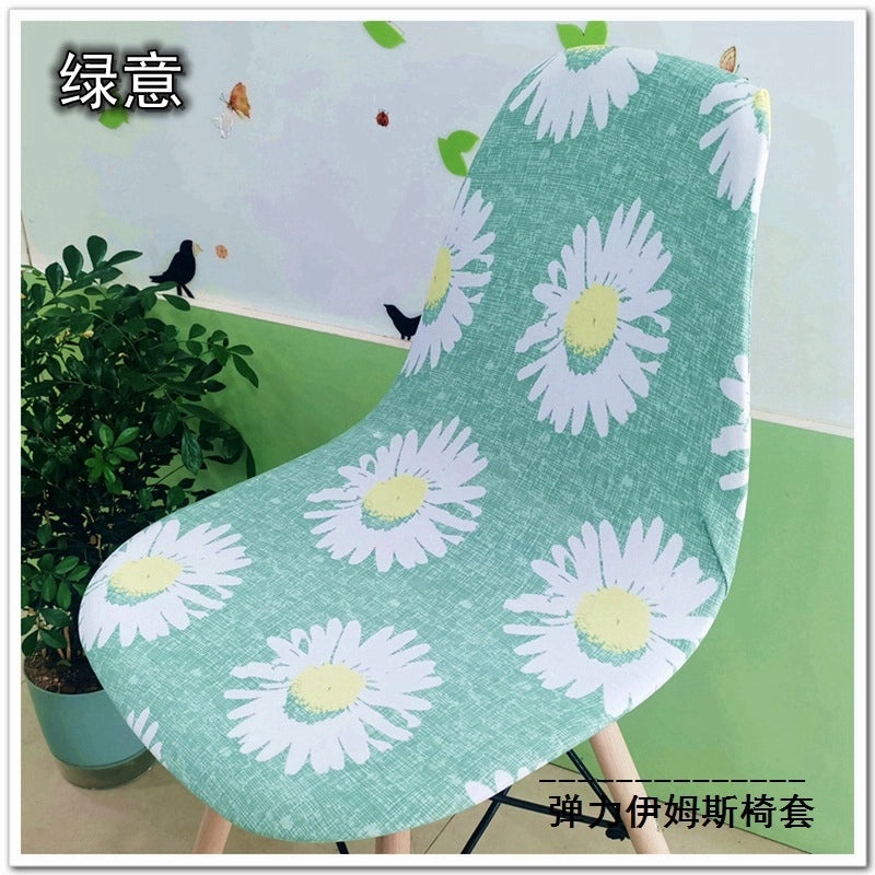 Printed Stretch Eames Chair Cover for Kitchen and Hotel Use | Home Decor & Furniture Accessories