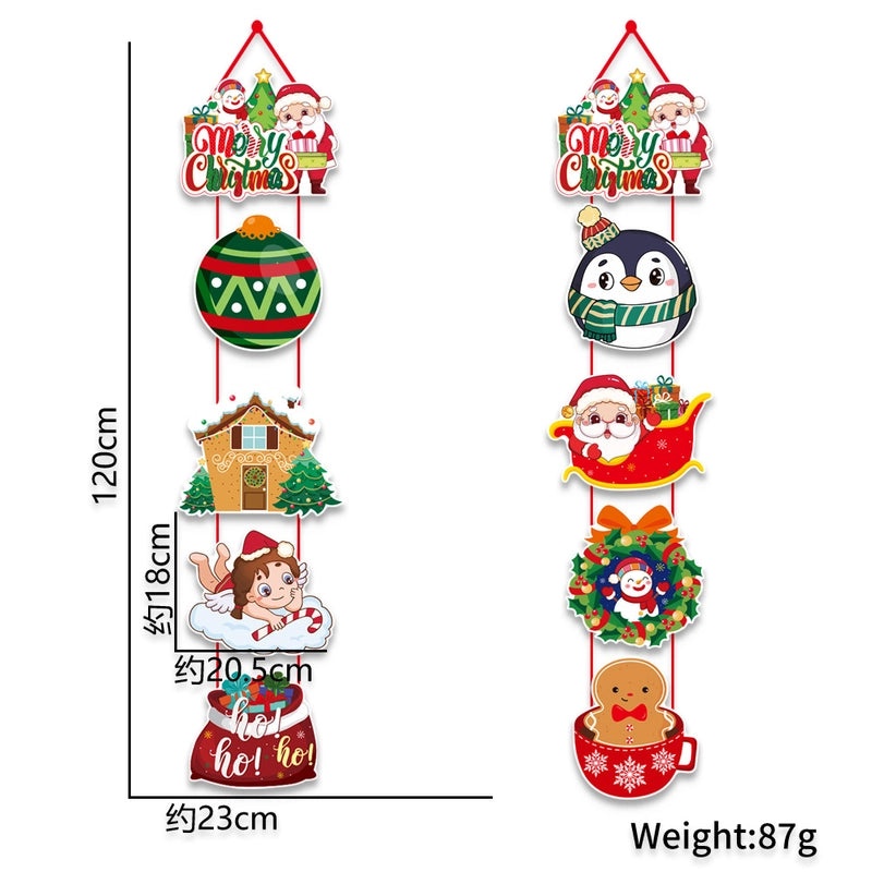 Christmas Hanging Ornaments Cute Santa Claus Snowman Decorations for Holiday Party Festive Home Decor | Holiday Decorations