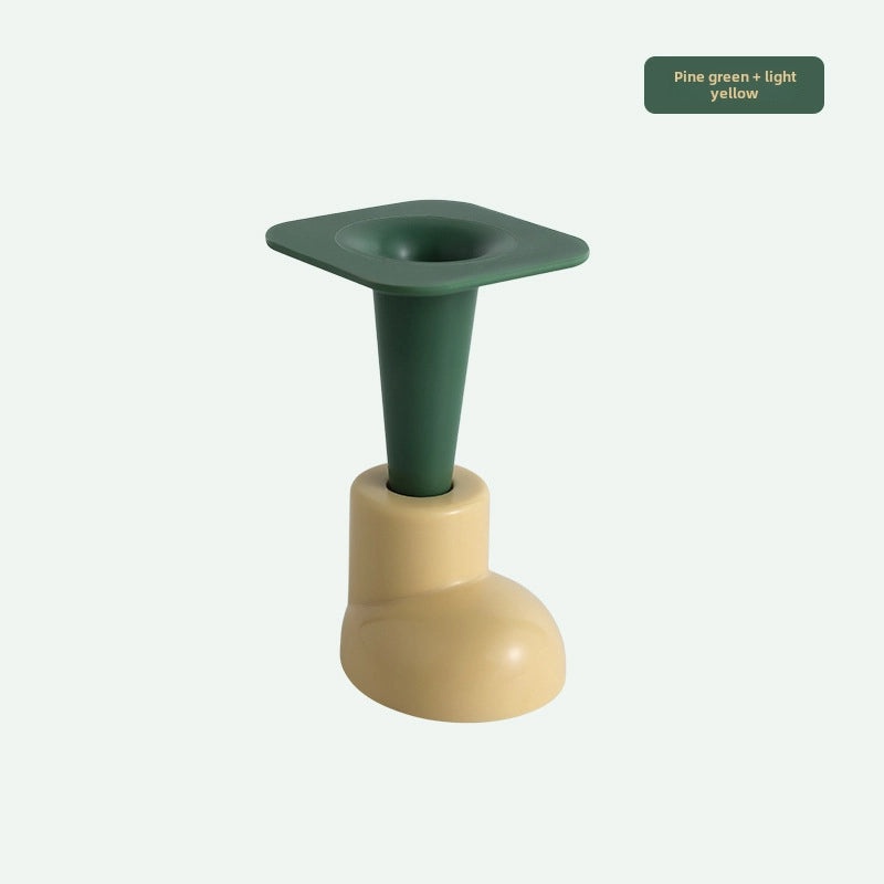 Cute DIY Round Head Shoe Foot Mat Small Feet Detachable Adhesive-Free Decorative Tissue Box and Trash Can Accessory|Home Decor & Organization