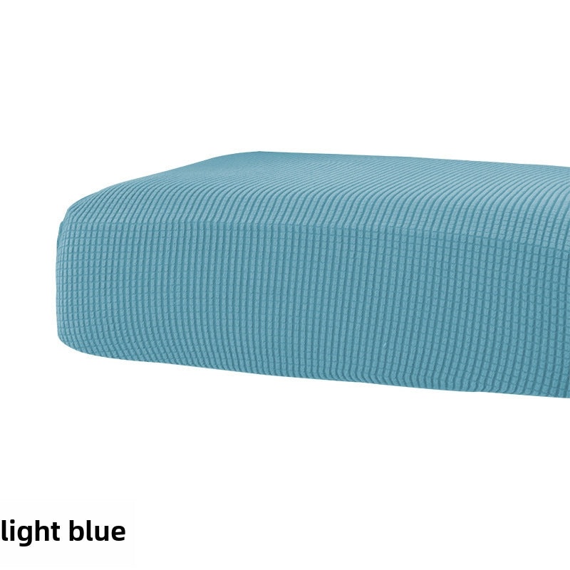 Solid Color Jacquard Knitted Elastic Sofa Cushion Cover Full Protection|Home Decor & Sofa Accessories