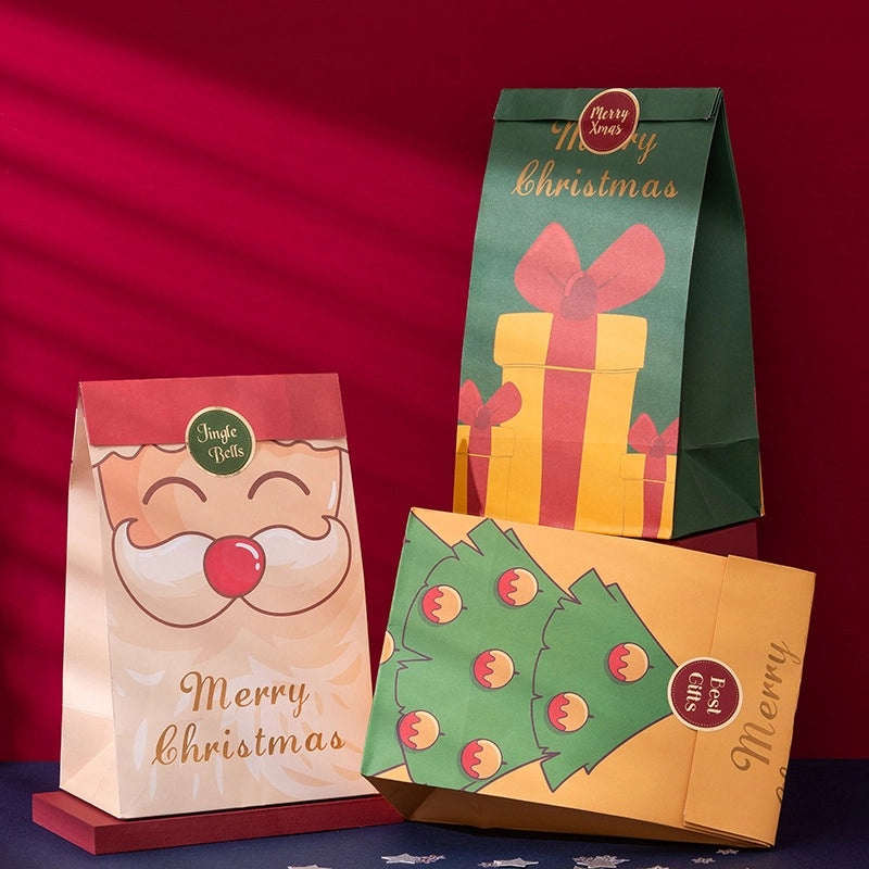 Christmas Santa Claus Gift Bags Cute Holiday Wrapping Supplies|Christmas Gift Bags
