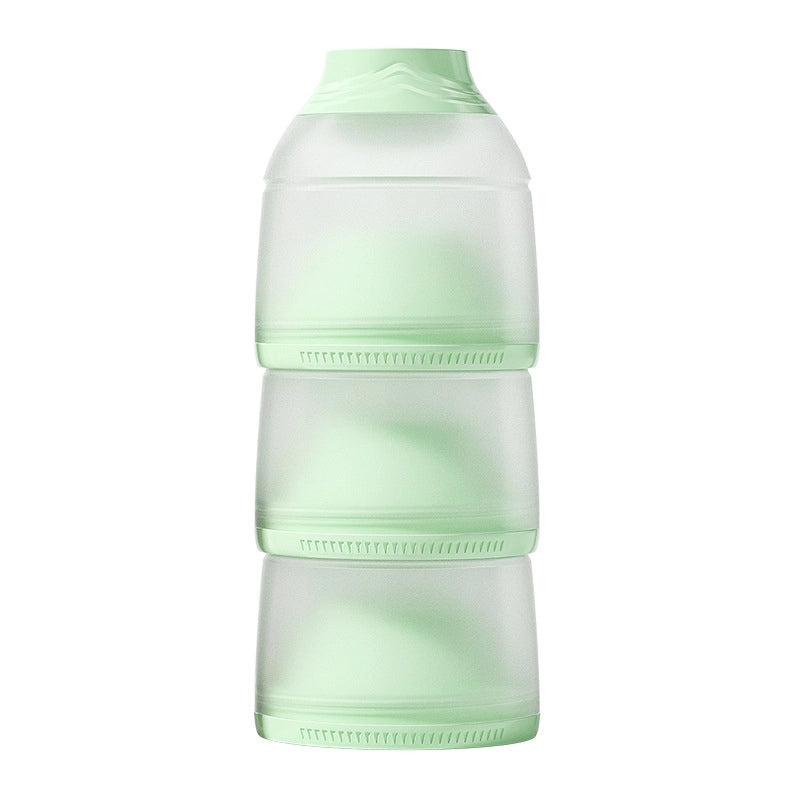 Oberney Portable Three-layer Milk Powder Storage Box Large Capacity Detachable Sealed Container|Baby Feeding Accessories