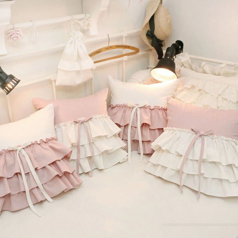 Casual Elegant Cute Bow Knot PP Cotton Throw Pillow for Couch and Sofa Decor | Home Decor Pillows