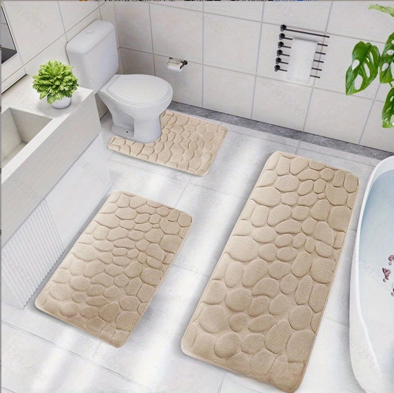 Nordic Non-slip Bathroom Door Mat Absorbent Bedroom Carpet Household Entrance Rug|Home & Living > Bath > Bath Rugs & Mats