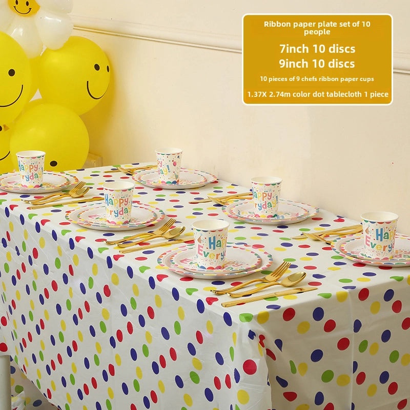 Kids Birthday Disposable Rectangular Tablecloth for Party Classroom Decoration|Party Supplies
