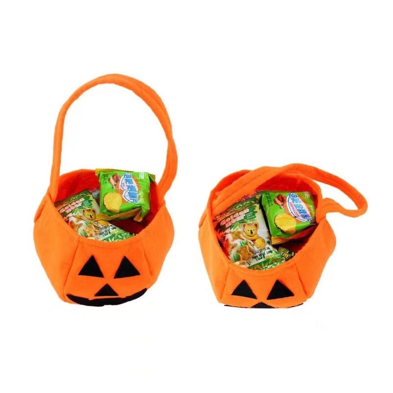 Halloween Pumpkin Themed Cute Fabric Party Gift Bags for Festival Fun|Party Supplies & Gift Bags