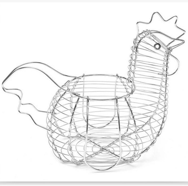 Wrought Iron Multi-Purpose Fruit & Egg Basket | Kitchen Storage & Decorative Baskets