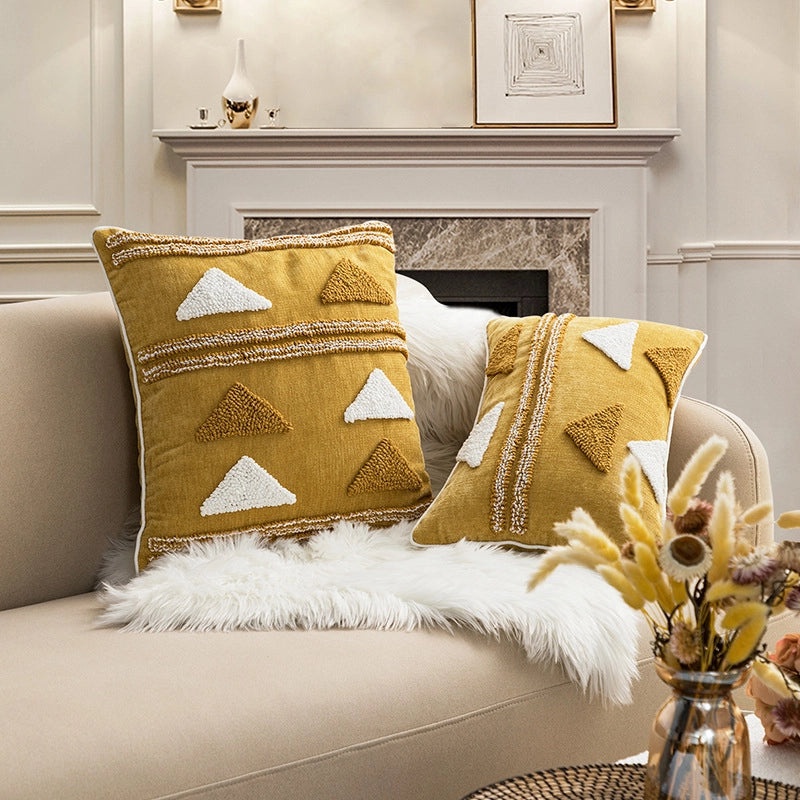 Modern Geometric Polyester Pillow Covers for Couch and Sofa | Home Decor Pillows