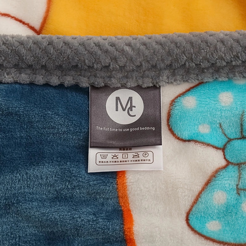 Thickened Autumn Winter Fleece Blanket Soft Coral Flannel Throw Air-conditioning Quilt Gift|Home & Living Bedding Blankets
