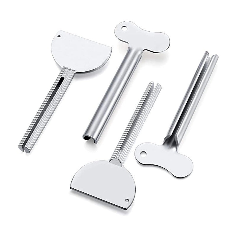 Stainless Steel Metal Squeezer for Hairdressing Dye Paste Dental Key Toothpaste Gel Dispenser | Hair Care Tools