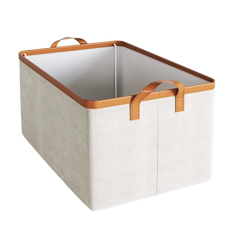 Foldable Polyester Cotton Storage Basket for Clothes | Home Storage Solutions