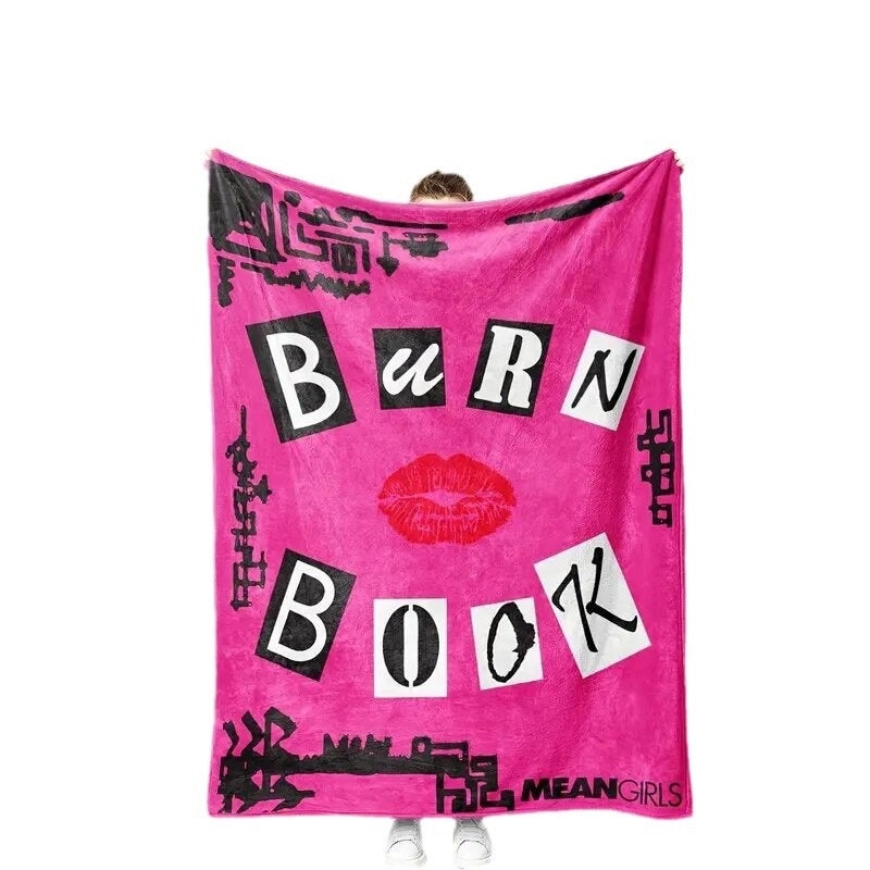 Cozy Letter Print Polyester Throw Blanket for Couch and Sofa | Home Decor & Blankets