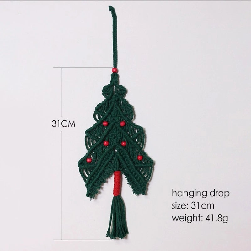 Festive Christmas Tree Cotton Decorative Pillow Cover | Home Decor