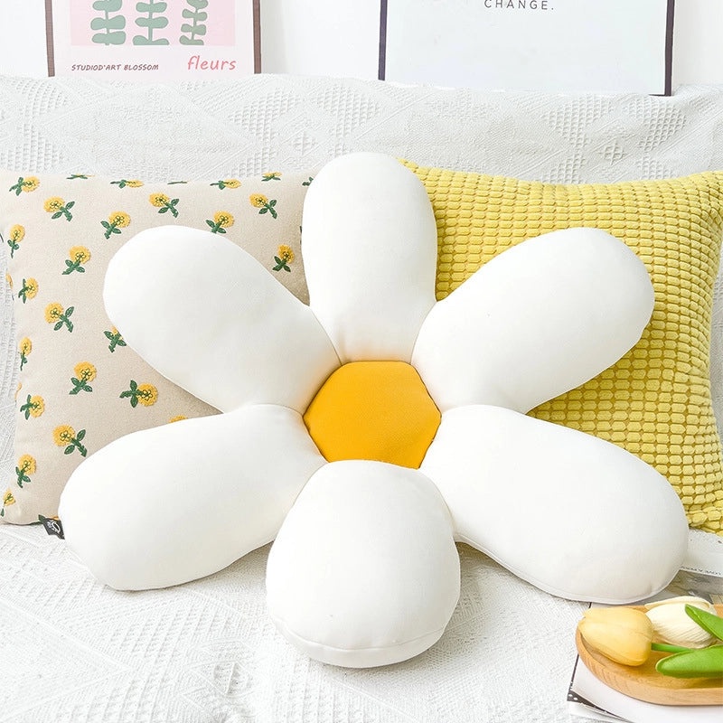 Minimalist Floral Cotton Linen Throw Pillow Cover for Sofa Couch Decor|Home Decor & Pillows