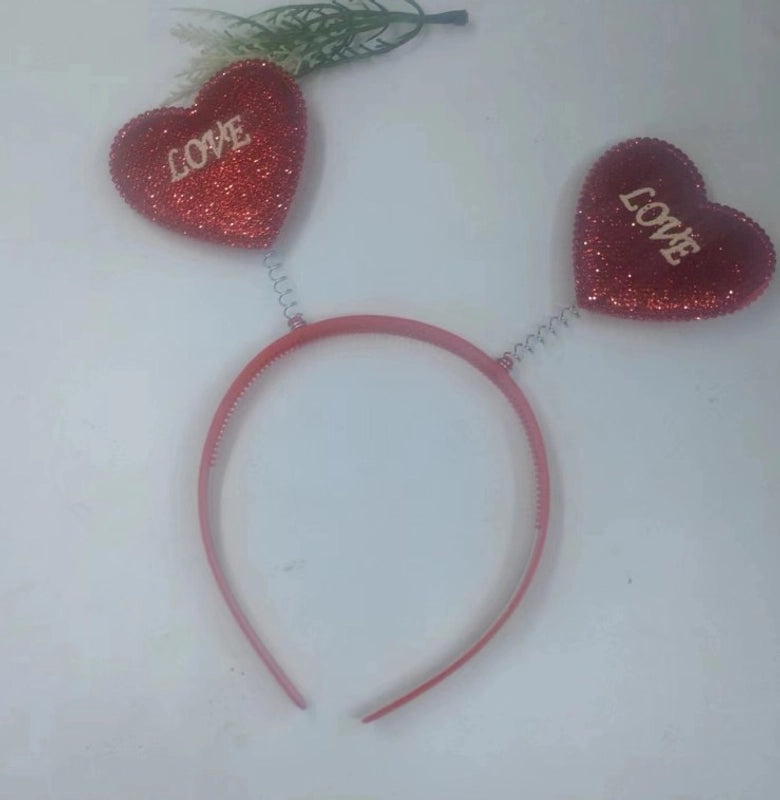 Red Heart Love Hairband 3D Valentine's Day Headband Festive Hair Accessories | Hair Accessories