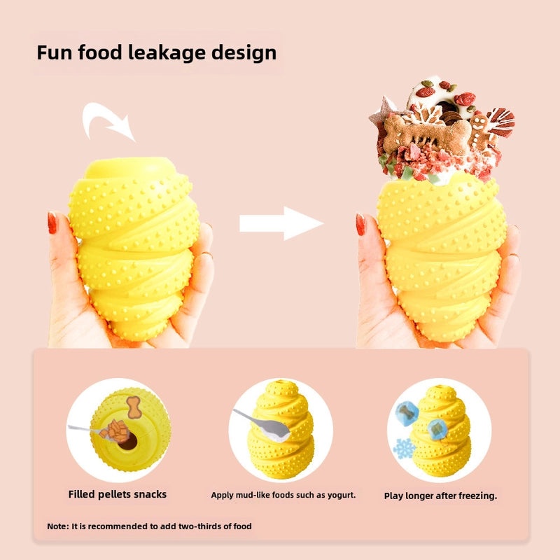 Dog Chew Toy Freeze-dried Meat Scented Durable Rubber Bite Resistant Easy to Clean | Pet Supplies Dog Toys