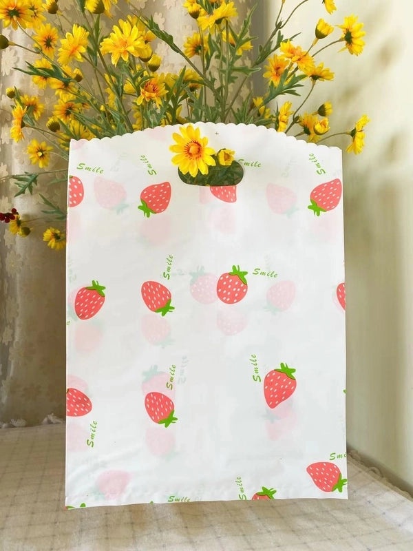 Cute Small Thickened Plastic Gift Bag for Handbags and Clothing Stores|Packaging Bags
