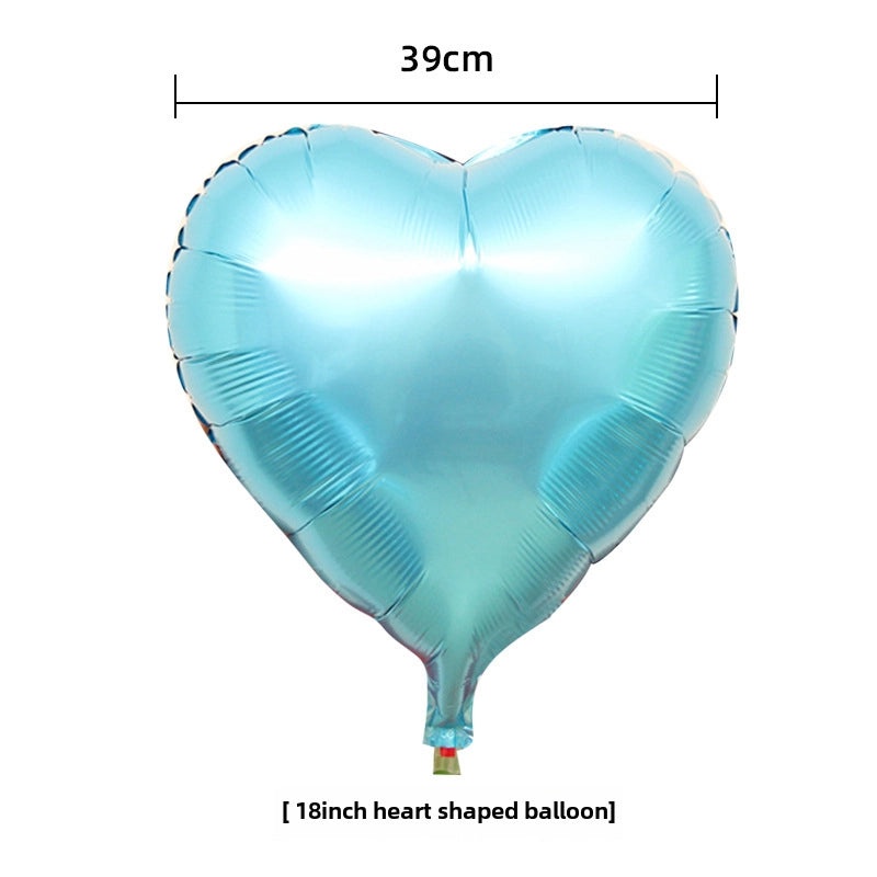 18 Inch Heart-Shaped Aluminum Foil Balloon for Wedding Valentine’s Day New Year Decoration | Party Supplies & Balloons