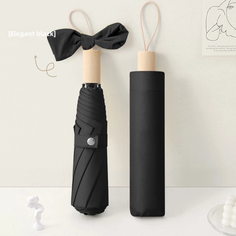 Large Folding Sun Umbrella for Women UV Protection Dual-purpose Sunscreen and Rain Umbrella Custom Logo Print|Outdoor Accessories