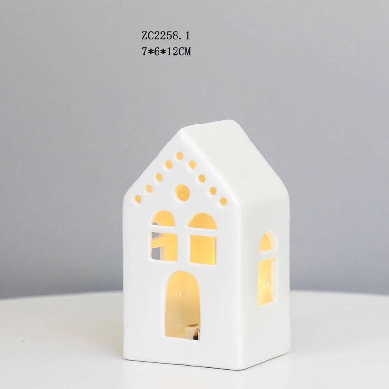 Creative Ceramic LED Night Light Small House Ambient Lamp Decorative Ornament|Home Decor Lighting