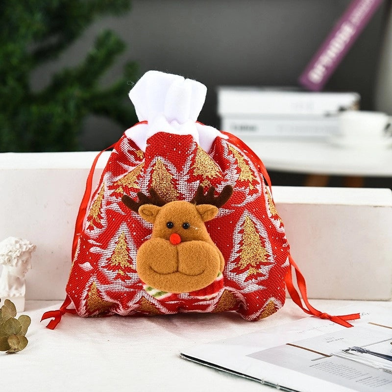 Nordic Christmas Gift Bags Santa Snowman Elk Party Decorations | Christmas Party Supplies