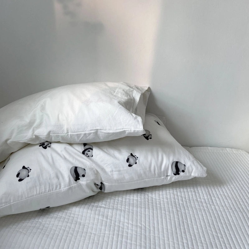Pure Cotton Pillowcase Pair 48x74cm Soft Pillow Core Liner Cover | Home Textiles Bedding