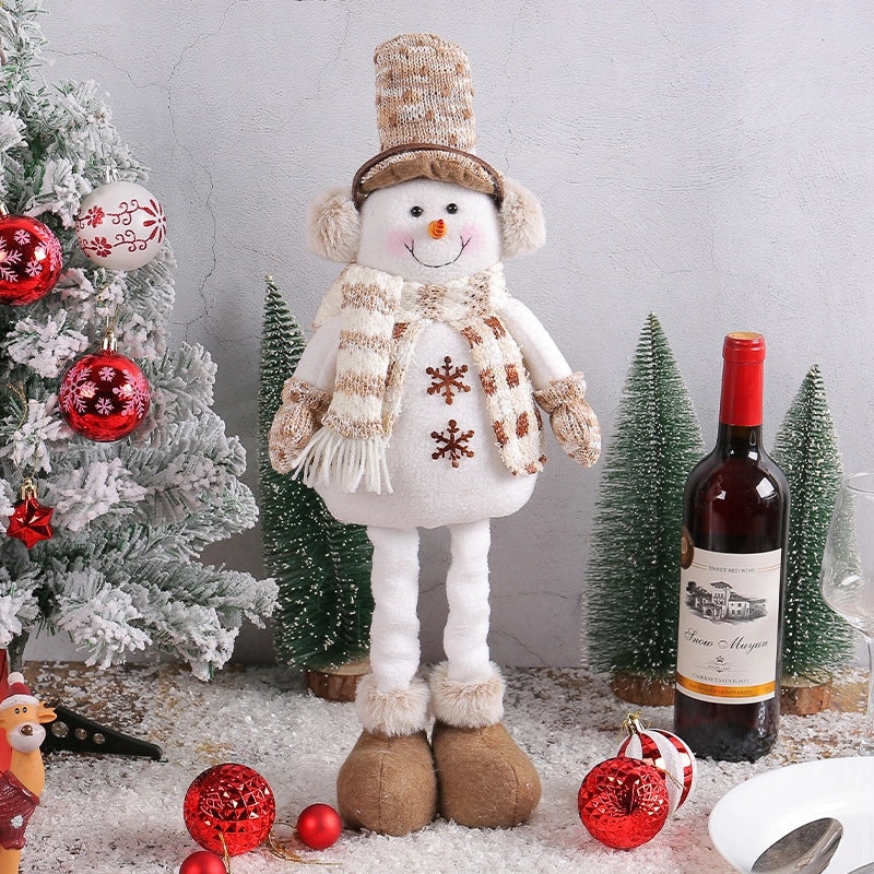 Cute Christmas Snowman Family Decor Doll for Home | Holiday Decorations