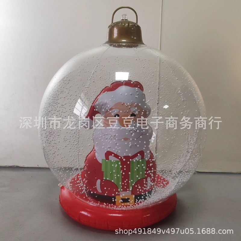 Christmas Pastoral Tree Santa Claus Snowman PVC Decorative Props for Festival Party|Seasonal Decorations