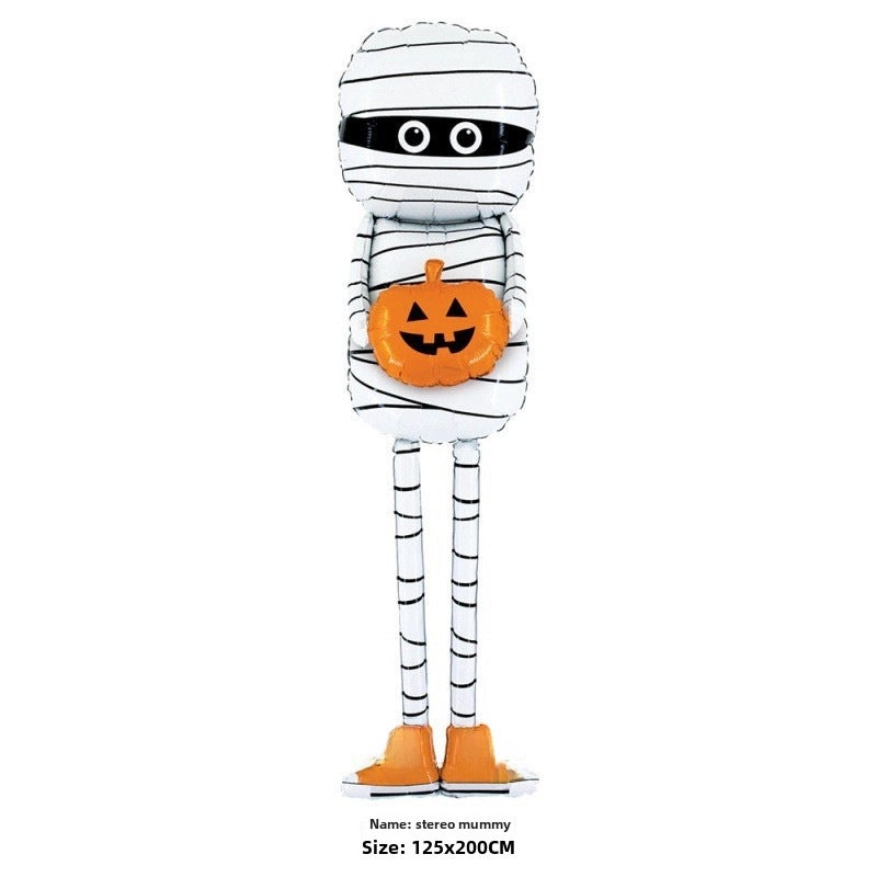 Halloween Ghost Spider Balloon Large Aluminum Foil Skull Man Pumpkin Decor|Halloween Decorations