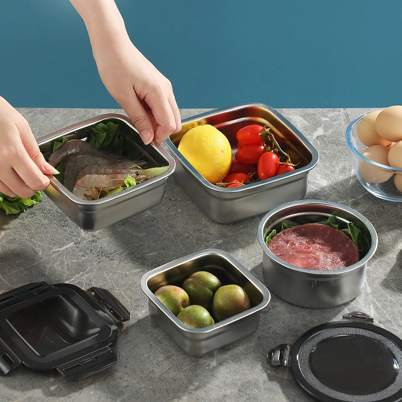 Sleek Solid Color 316 Stainless Steel Casual Crisper|Jewelry & Accessories