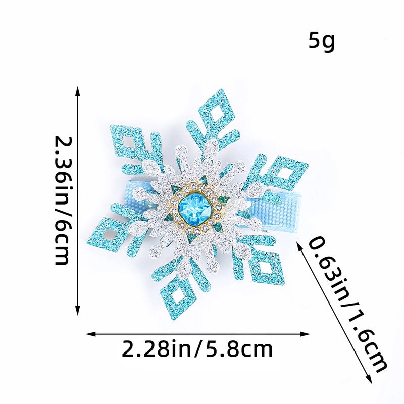 Christmas Snowflake Hairpin Cute Holiday Festival Plastic Accessory|Hair Accessories