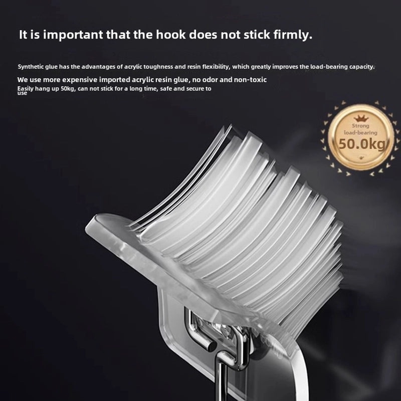 Large Transparent Strong Adhesive Hook for Kitchen & Bathroom | Home & Living Accessories