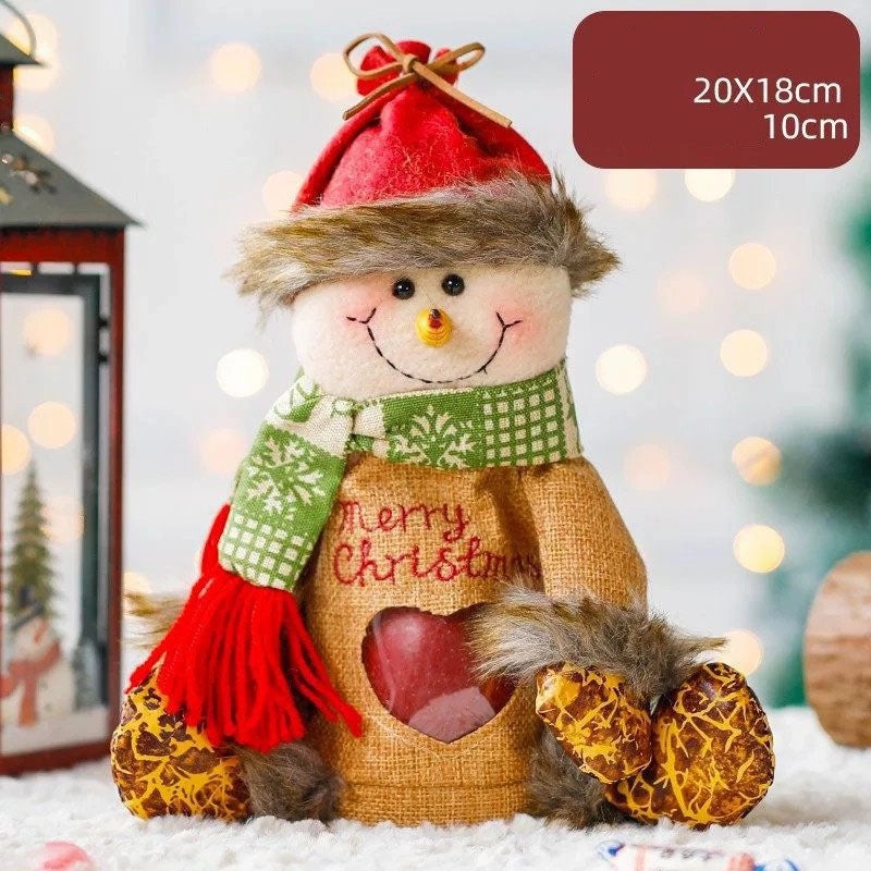 Christmas Tree Santa Claus Snowman Gift Bags Festive Party Wrapping Supplies|Holiday Party Supplies