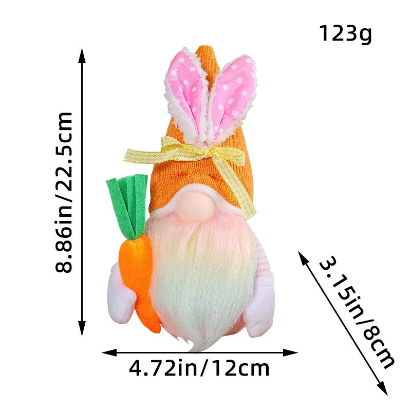 Easter Rabbit Faceless Doll Ornament Small Decorative Gift for Office & Event Setup|Home Decor & Seasonal Gifts
