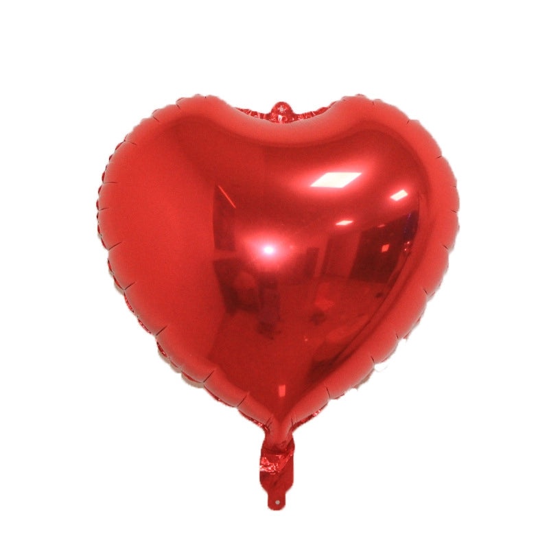 18 Inch Heart-Shaped Aluminum Foil Balloon for Wedding Valentine’s Day New Year Decoration | Party Supplies & Balloons