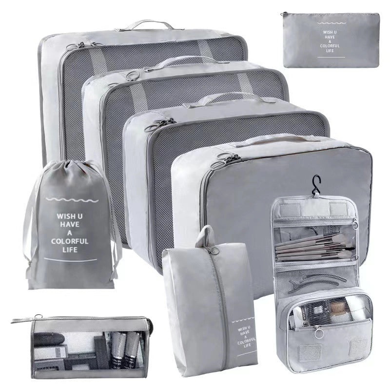 Travel Organizer Bag 9-Piece Set | Travel Accessories