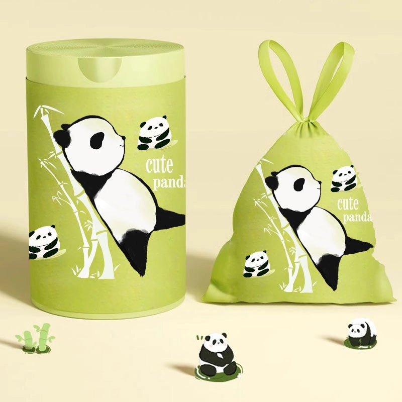 Thickened Printed Rabbit Pattern Large Portable Drawstring Trash Bags for Kitchen Dorm Student Use|Household Cleaning Supplies