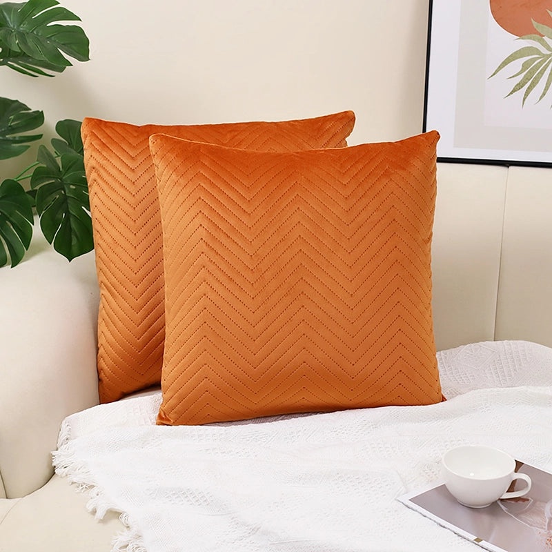 Nordic Velvet Embossed 3D Pillow Cover for Bedside Home Decor|Home Textiles>Pillow Covers & Cases