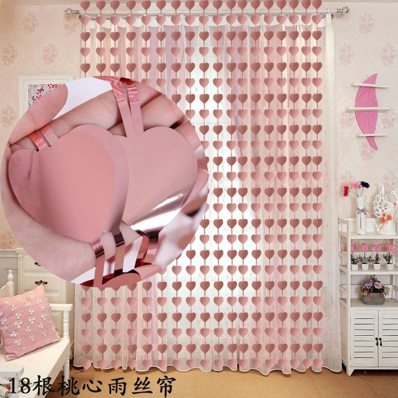 Minimalist Heart Shape Christmas Door Curtain for Indoor Outdoor Parties|Home Decor Curtains