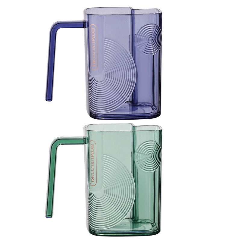 Light Luxury Transparent Mouthwash Cup with Independent Toothbrush Slot for Home, Couples, and Students|Bathroom Accessories