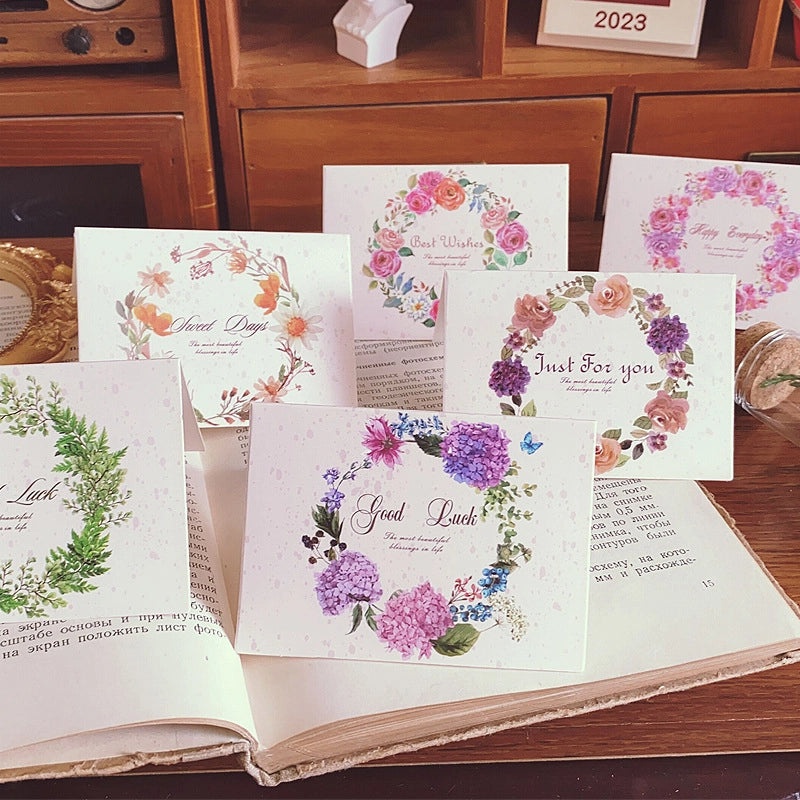200 Pieces Valentine’s Day Sweet Floral Paper Date Festival Greeting Card Invitations Bulk|Greeting Cards & Invitations