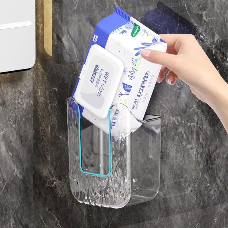 Wall-mounted Wet Wipes and Tissue Storage Box for Kitchen Bathroom Toilet | Home Storage & Organization
