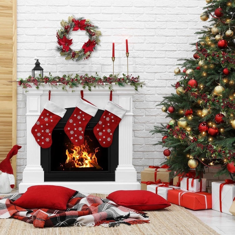 Simulated Eucalyptus Rattan Christmas Wreath Wall Decoration Floral Arrangement|Home Decor & Seasonal Decorations