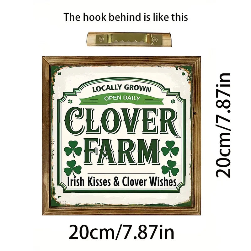 St. Patrick's Day and Easter Wooden Shamrock Rabbit Letter Home Decoration Party Supplies 1 Piece|Holiday Decorations